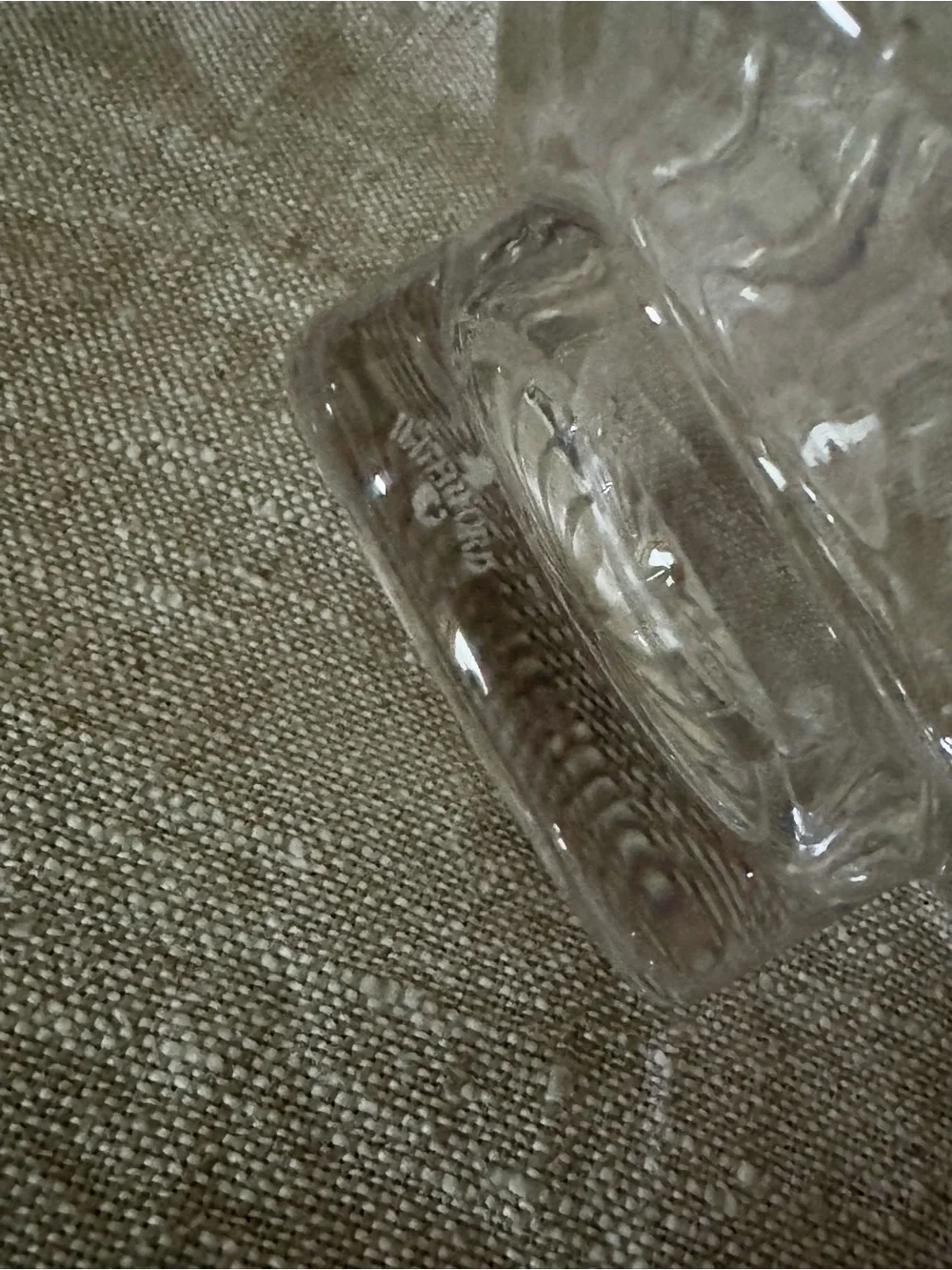 Waterford Crystal With Love Hurricane Candle Votive Lamp